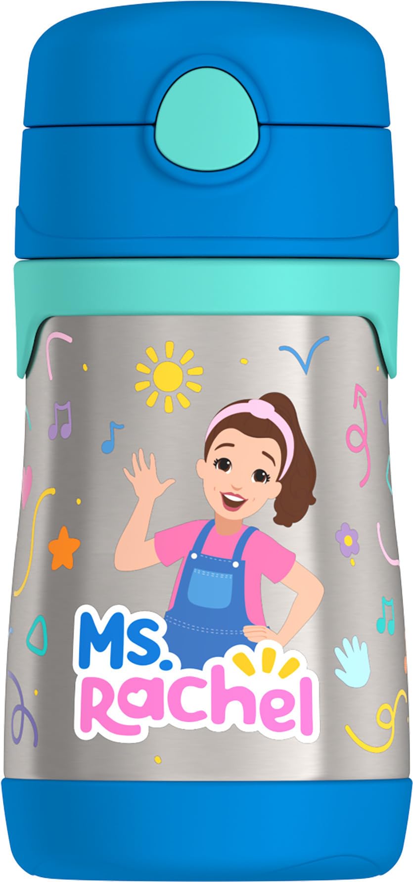 THERMOS Baby 10oz bottle with ergonomic contour aids tiny hands.