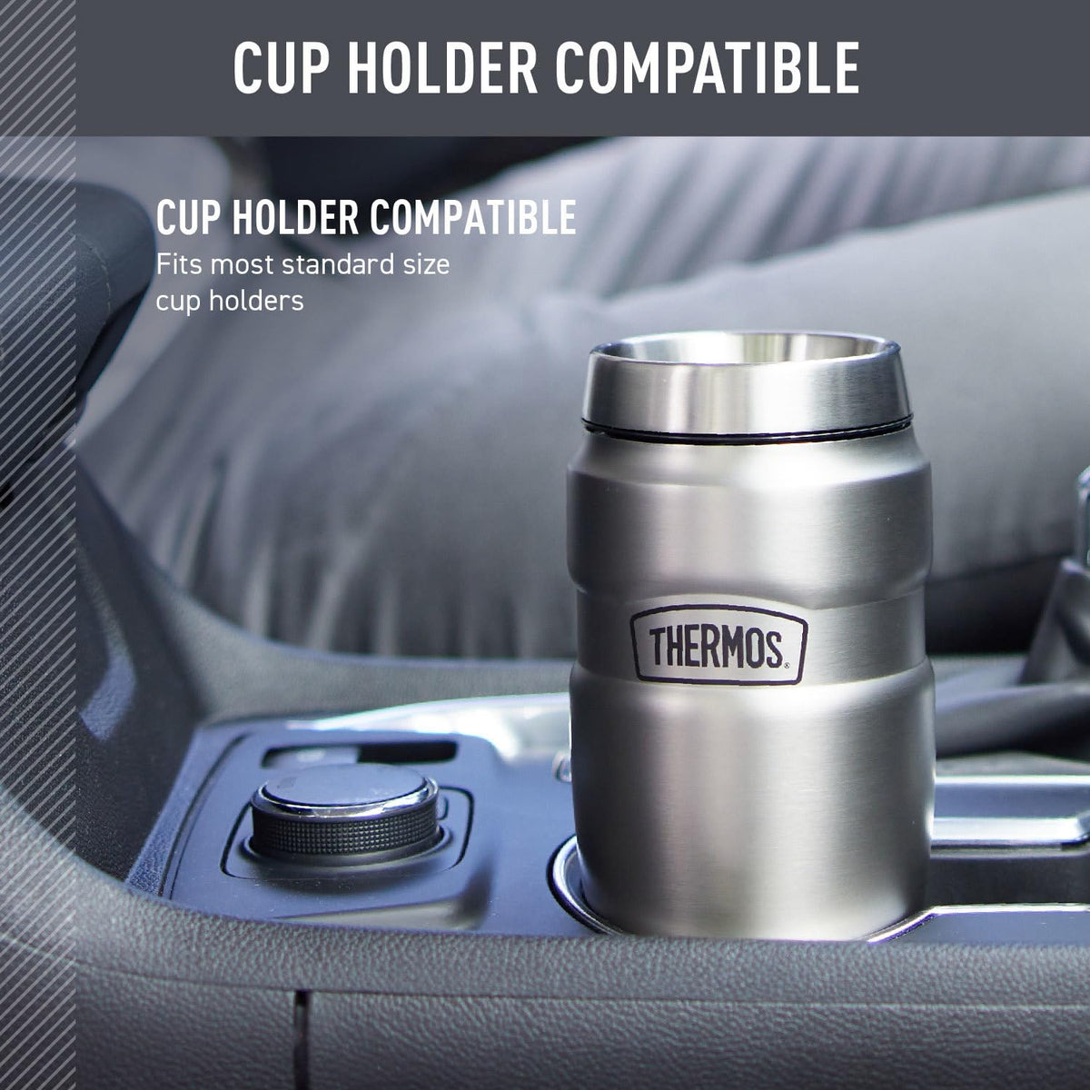 THERMOS DRINKLOCK lid seals securely for leak-free travel.