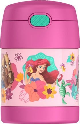 THERMOS Funtainer 10oz lid open, easy access for hot or cold meals.