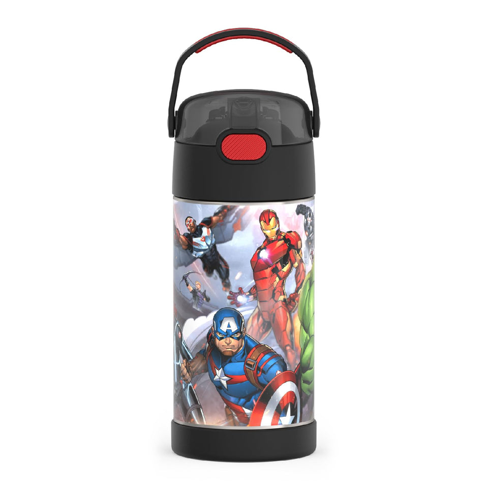 THERMOS FunTAINER Avengers bottle lid for quick access on the go