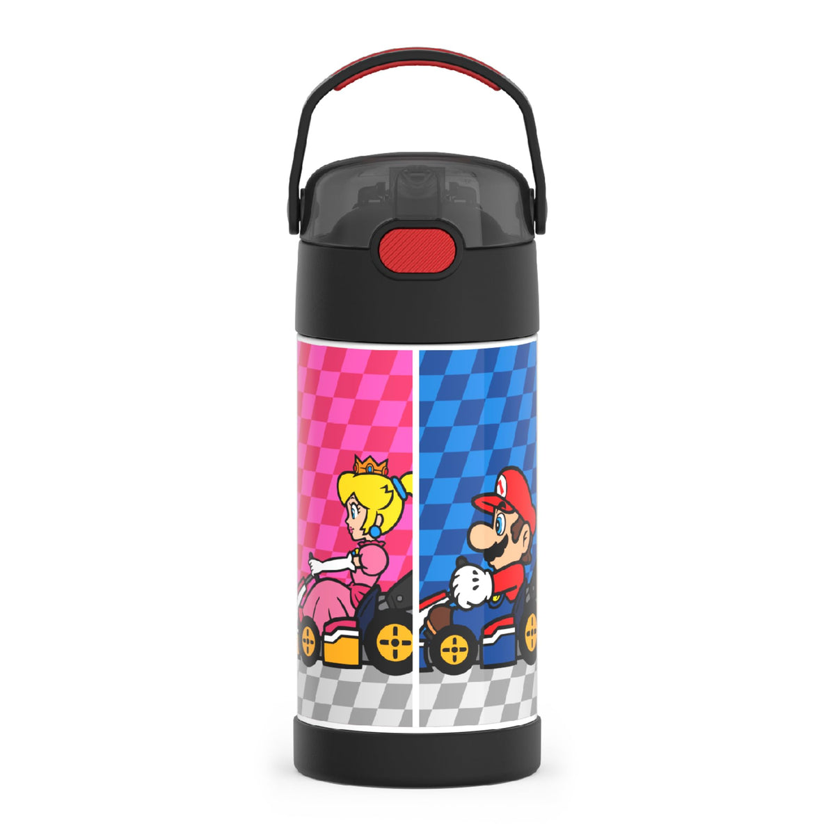 THERMOS FUNtainer 12oz bottle with carry handle for on-the-go hydration.