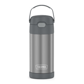 Thermos FUNtainer 12oz bottle, front view, kid-friendly design for easy hydration on the go.