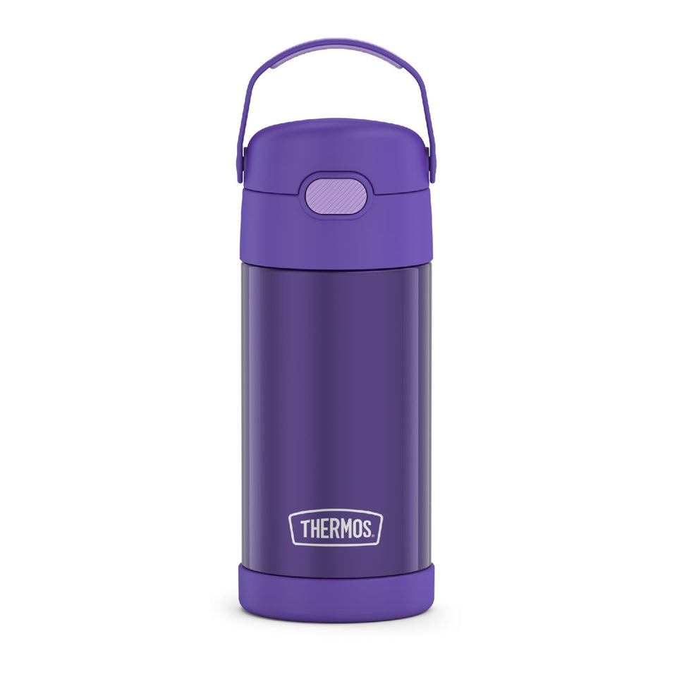 THERMOS FUNtainer 12oz bottle with straw keeps drinks cold for kids