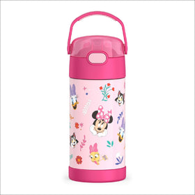 THERMOS FUNtainer 12oz bottle with straw keeps drinks cold for kids on the go.