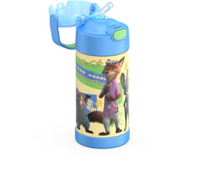 THERMOS FUNtainer 12oz durable stainless-steel body withstands drops at school.