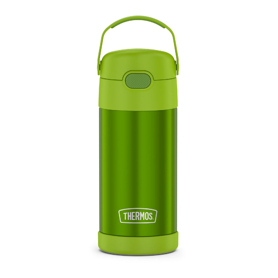 THERMOS FUNtainer 12oz with straw lime: keeps drinks cold for hours at school