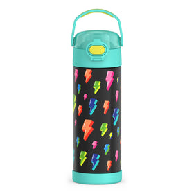 THERMOS FUNTAINER 16-ounce bottle with wide-spout lid for easy sipping on the go.