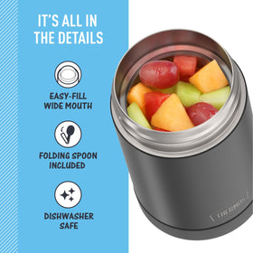 THERMOS FUNTAINER 16oz cold snacks stay fresh with yogurt and berries.
