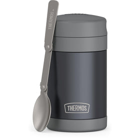 THERMOS FUNTAINER 16oz with lid open for quick, easy school lunches.