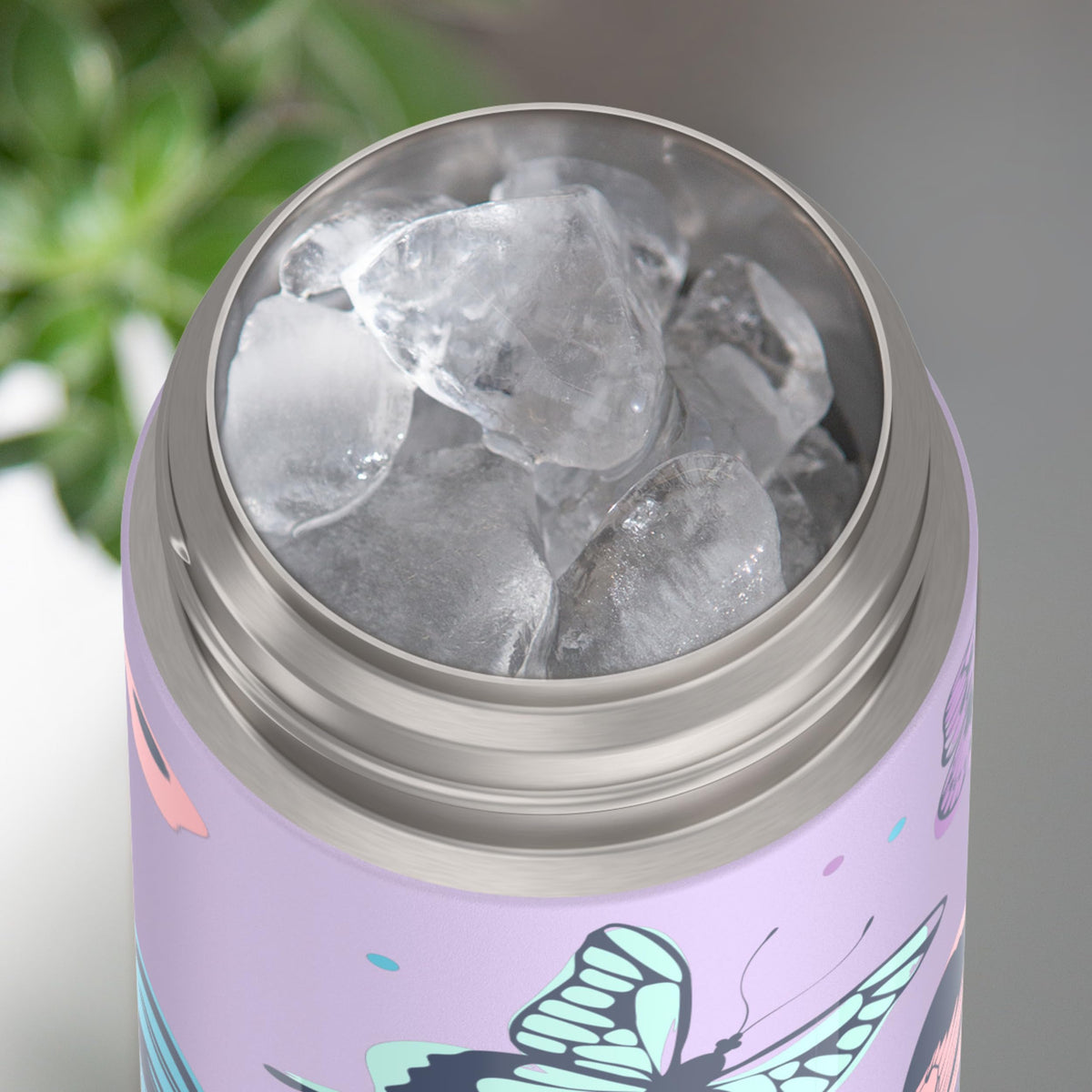 THERMOS FUNtainer Butterfly Frenzy durable body withstands daily drops and bumps.