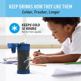 Thermos FUNtainer color options close-up for kid-friendly patterns