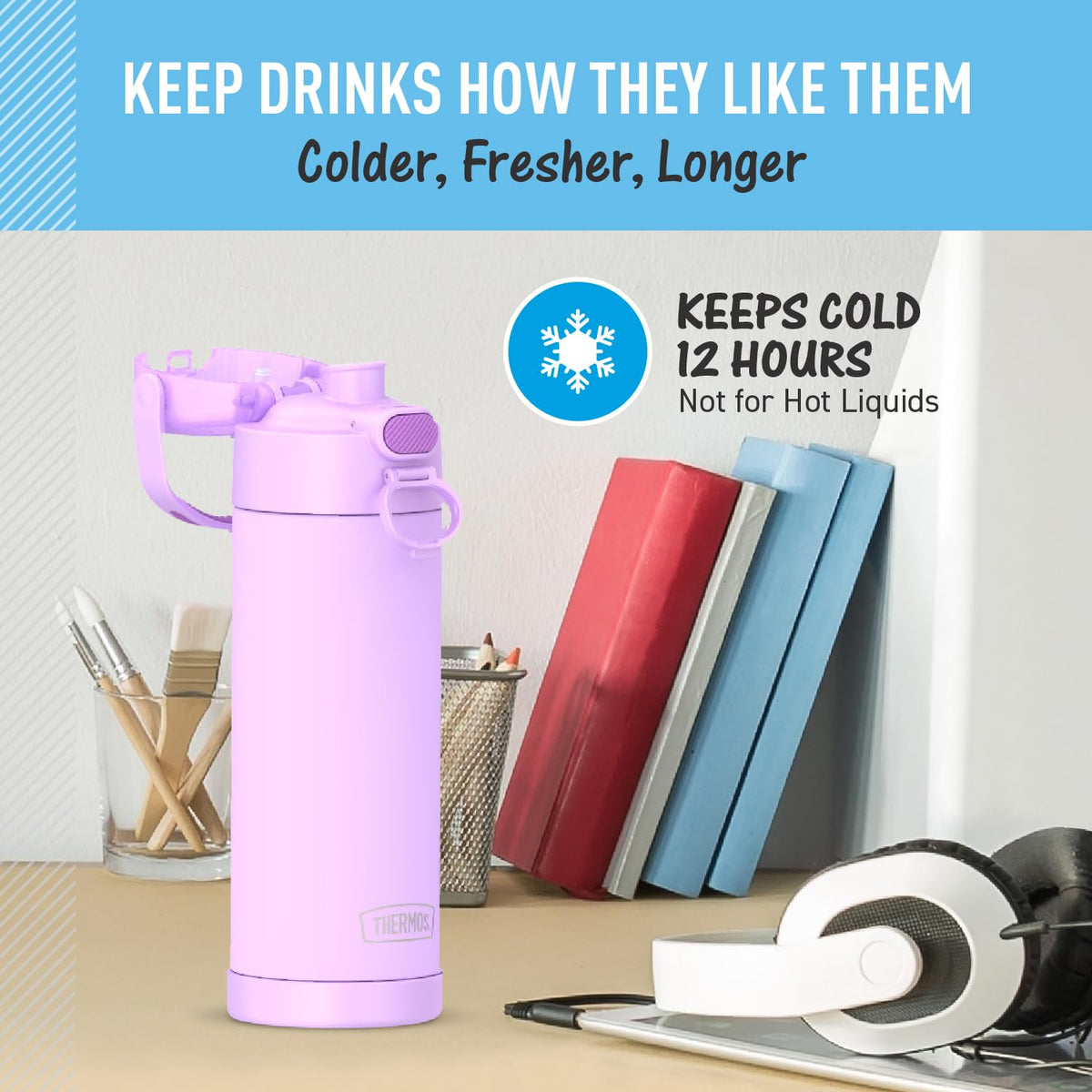 THERMOS FUNtainer dishwasher-safe design for quick cleanup