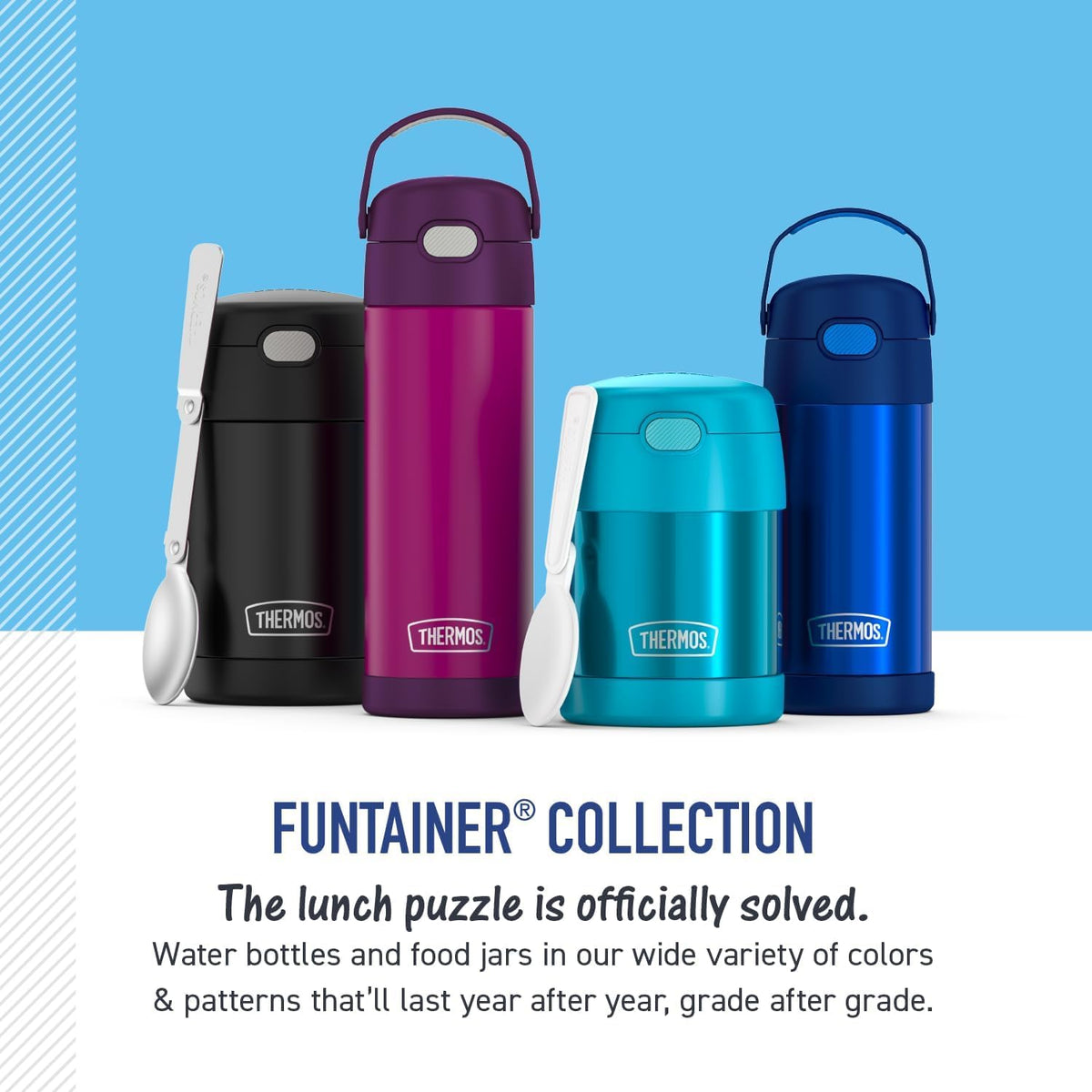 THERMOS FUNTAINER dishwasher safe with hand washing recommended