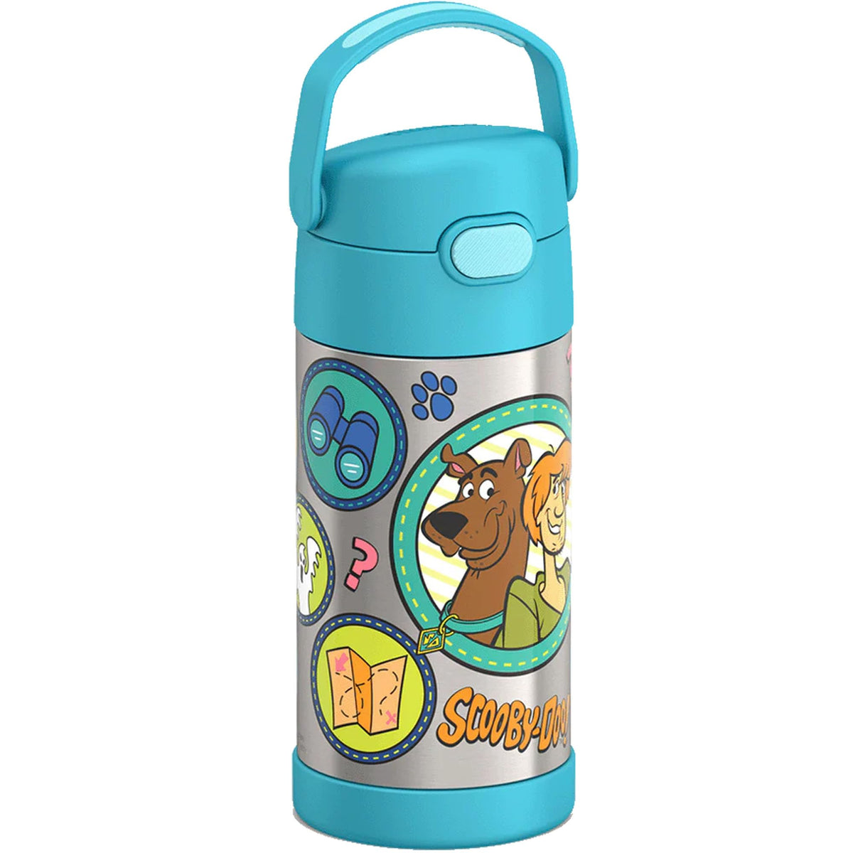Removable silicone straw on THERMOS FUNtainer for easy cleaning