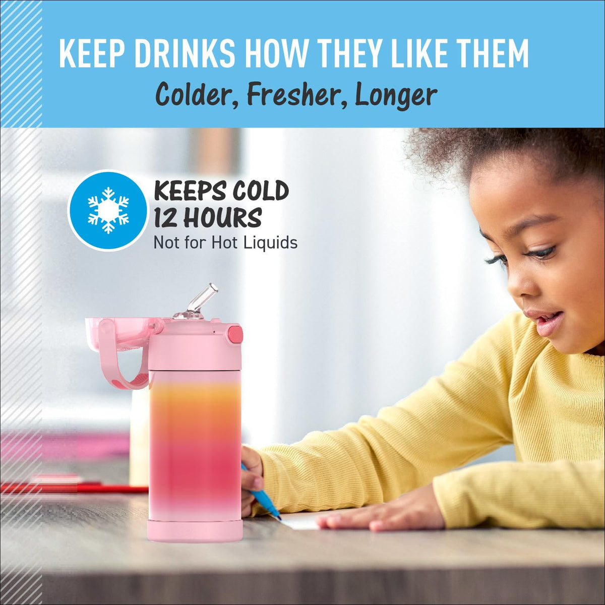 THERMOS FUNTainer is dishwasher safe for convenient cleaning after playtime.