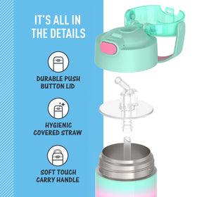 THERMOS FUNTAINER durable 18-8 stainless steel withstands daily school use