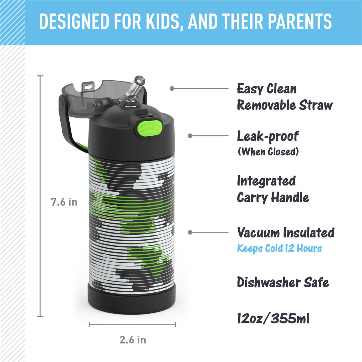 THERMOS FUNTAINER durable stainless steel ideal for daily outdoor adventures