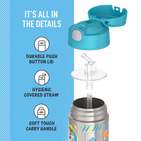 THERMOS FUNTAINER integrated carry handle eases carrying for kids
