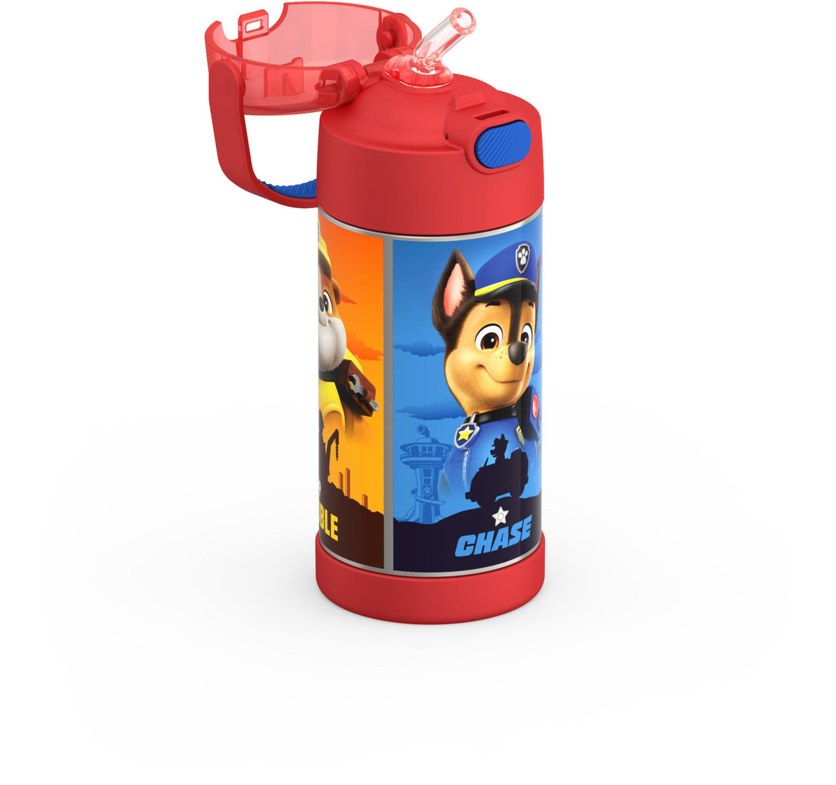 Kid-friendly lid with push-button opening for easy access