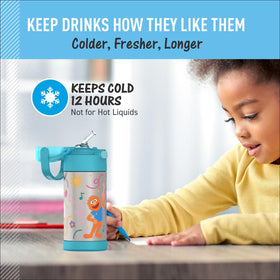 THERMOS FUNTAINER Ms Rachel design adds playful color for school days.
