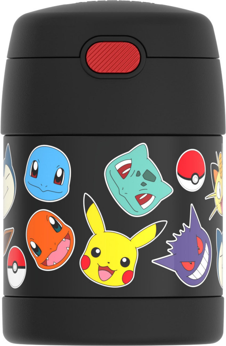 THERMOS FUNtainer Pokemon front view showing kid-friendly design and portability.