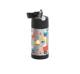 THERMOS FUNtainer lid and straw provide easy one-handed sipping during activities.