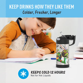 THERMOS FUNTAINER soft-touch handle for easy carrying by kids