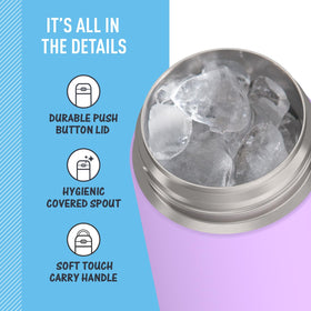 THERMOS FUNtainer hygienic-covered spout for clean sipping on the go