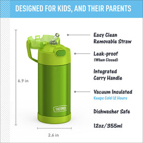 THERMOS FUNtainer stainless-steel body: rugged bottle for everyday adventures