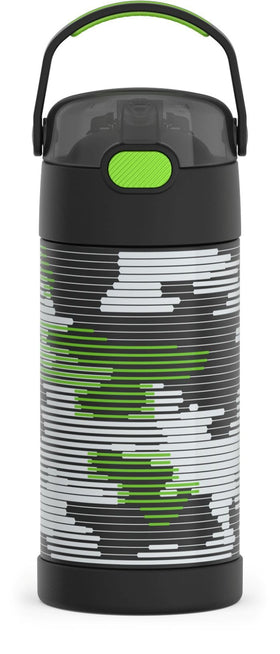 THERMOS FUNTAINER bottle with straw in inline camo for school use