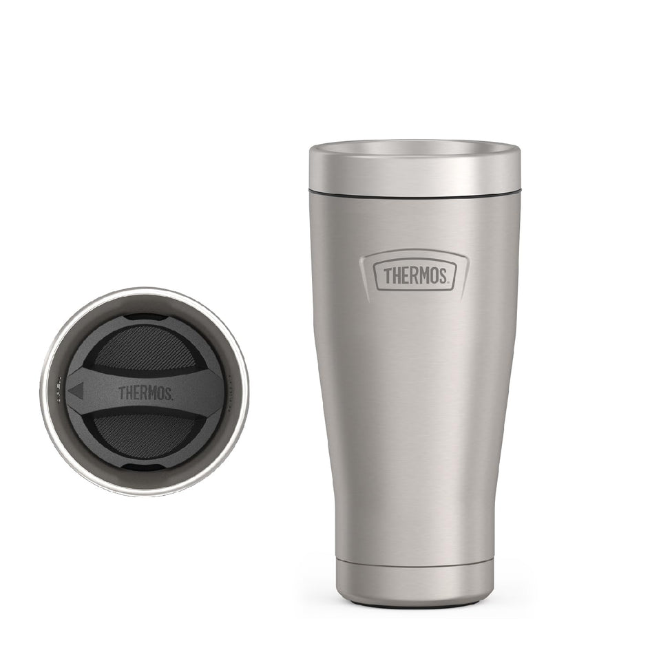 THERMOS Icon Series 16 oz tumbler with matte finish and leak-proof lid for on-the-go coffee