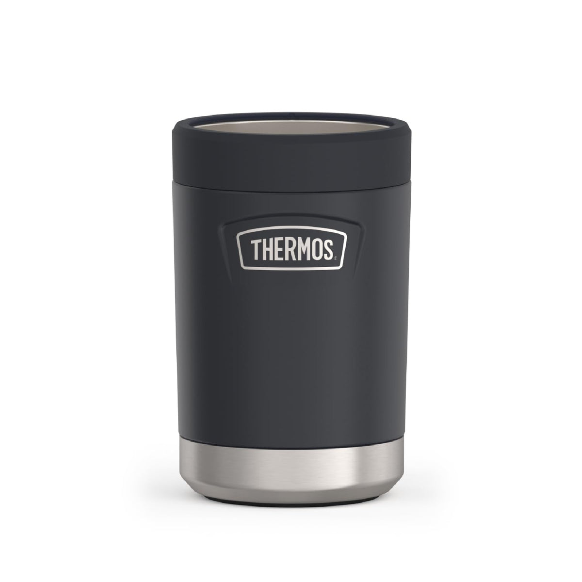 THERMOS ICON SERIES granite 12oz can insulator keeps drinks cold on the go.