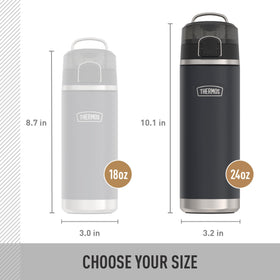 THERMOS ICON SERIES locking ring keeps lid secure during travel.