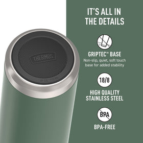THERMOS ICON SERIES wide mouth opening for easy cleaning and ice addition.