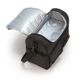 THERMOS Lunch Lugger Cooler front pocket stores utensils and snacks.