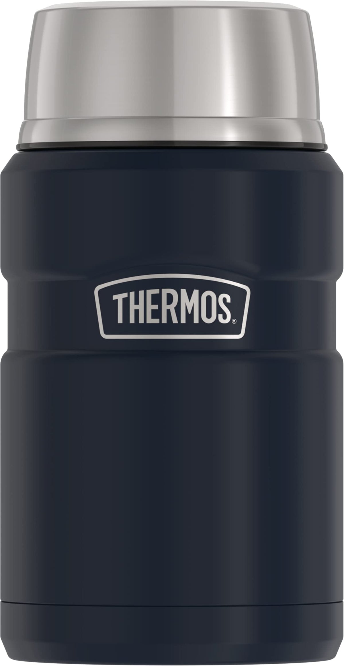 THERMOS Stainless King 24oz bottle top shows rugged construction ideal for meals on the go