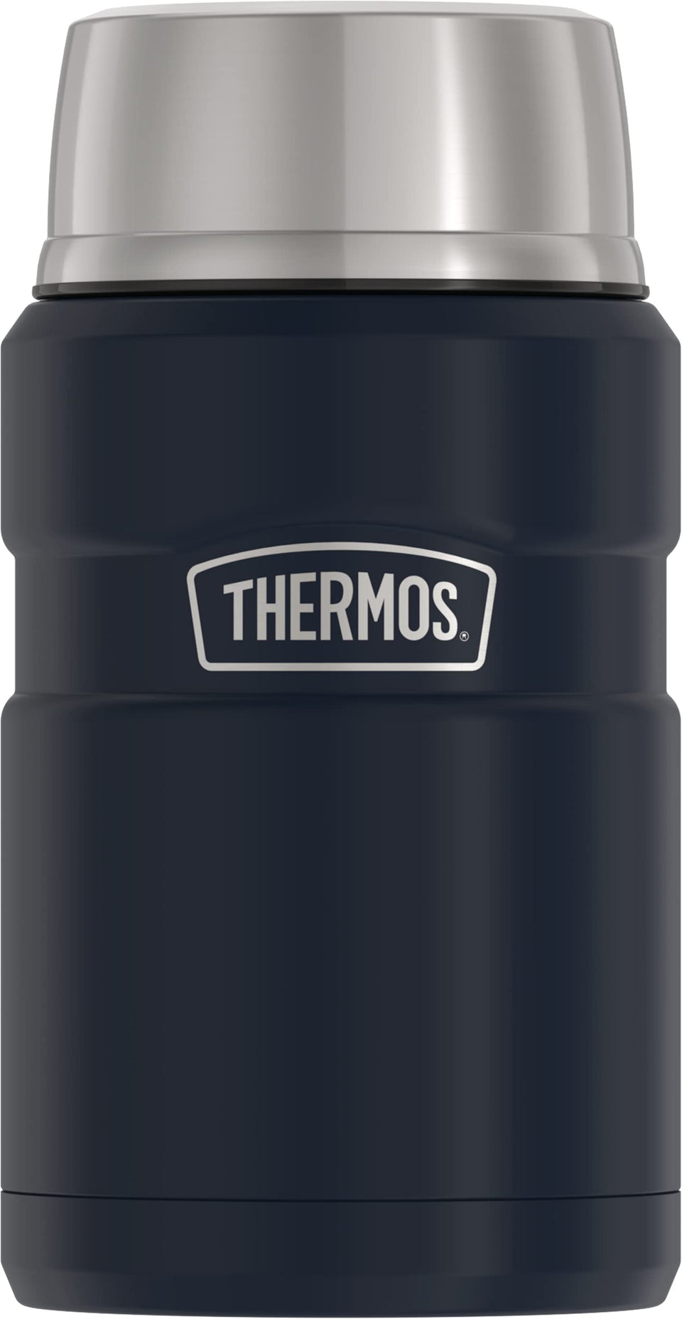 THERMOS Stainless King 24oz bottle top shows rugged construction ideal for meals on the go