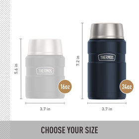 THERMOS Stainless King 24oz durable stainless steel body supports daily adventures