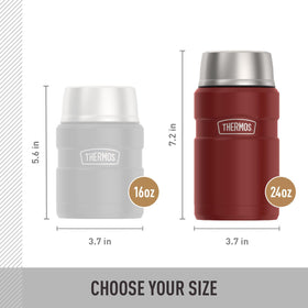 THERMOS Stainless King 24oz durable 18/8 stainless steel