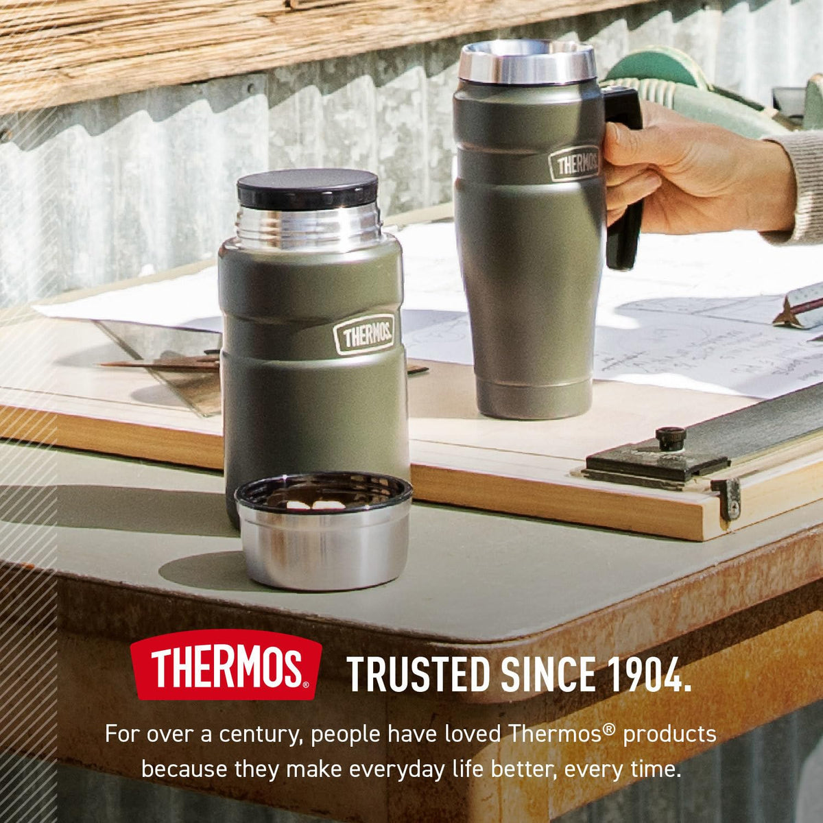THERMOS Stainless King 24oz ideal for lunch on the go