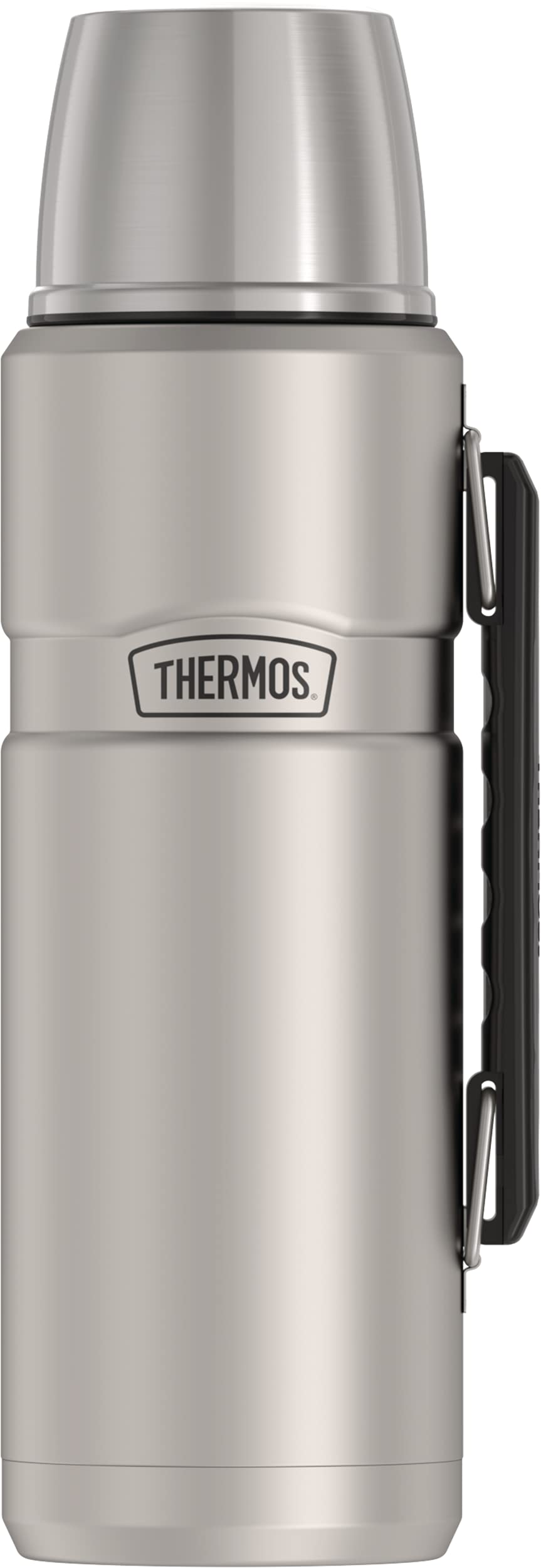THERMOS Stainless King 40oz bottle with matte finish shows large capacity for group outdoor use.
