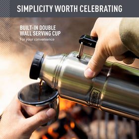 THERMOS Stainless King 40oz bottle twist and pour stopper for easy serving