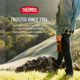 THERMOS Stainless King fits backpacks for travel and school.