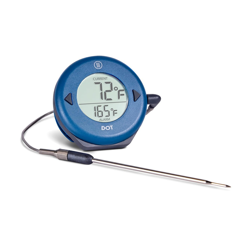 ThermoWorks DOT thermometer display with a clear readout for quick temperature checks