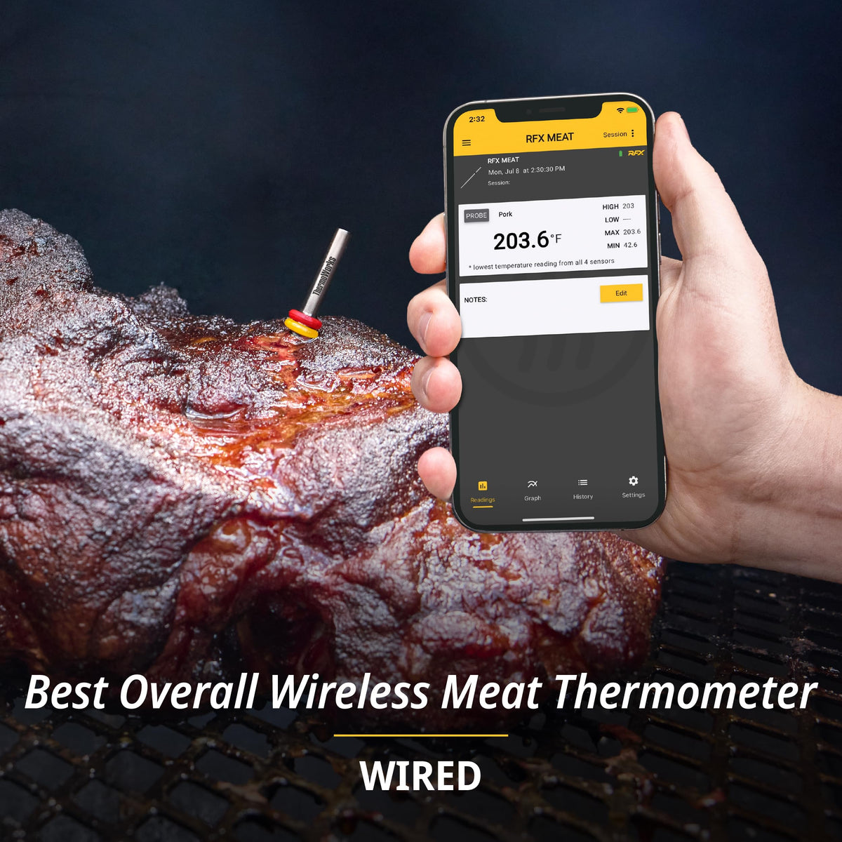 ThermoWorks RFX cloud sync illustrates data storage for future cooking improvements.