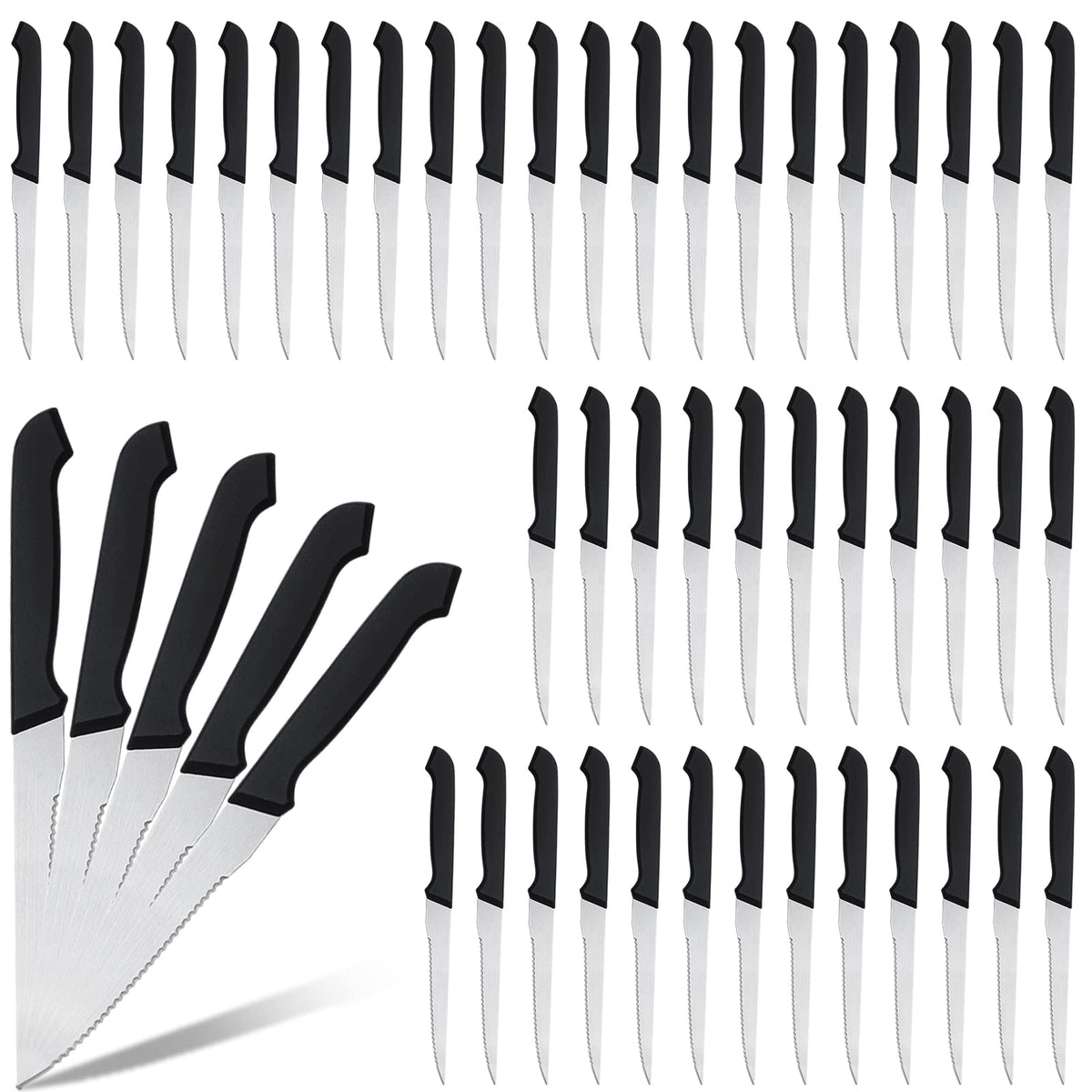 Therwen serrated steak knife blade for precise cuts in the kitchen