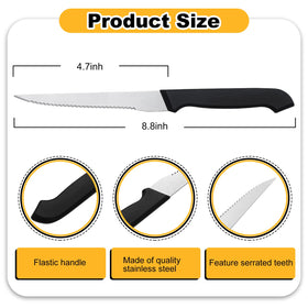Therwen knife handle with grip-friendly plastic for steady slicing