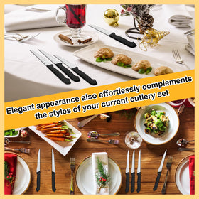 Therwen 50-piece set shown on dining table for elegant service