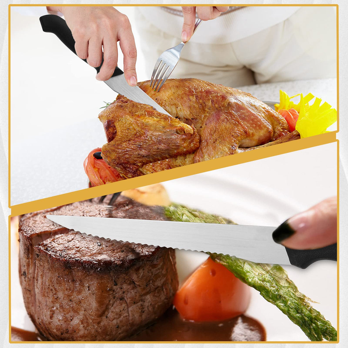 Therwen professional-restaurant-catering-steakknife suited for catering events and busy kitchens.