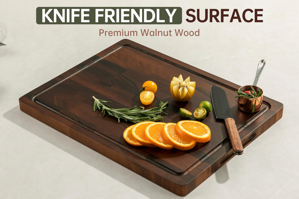 thetchry 17x13 walnut cutting board dimensions shown for meal prep